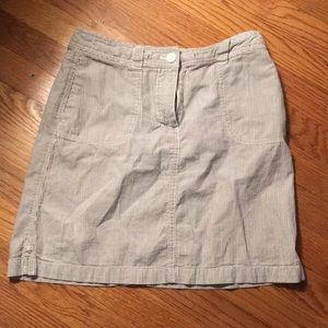 Talbots petites Seersucker Skirt